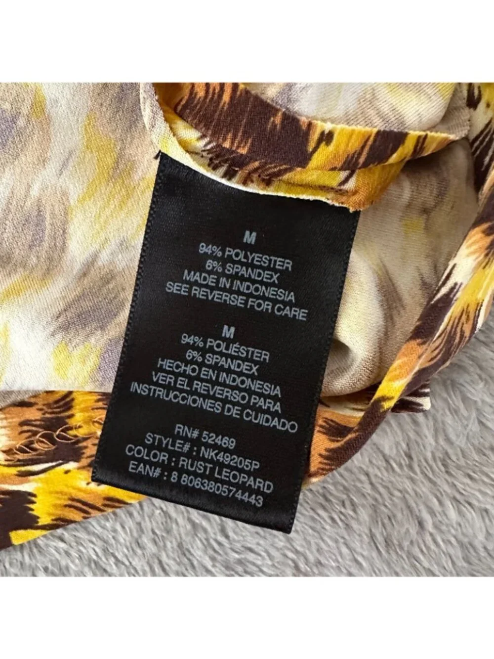 NWT Norma Kamali Leopard Print Skirt Shirt Top Set SMALL MEDIUM - Picture 10 of 10